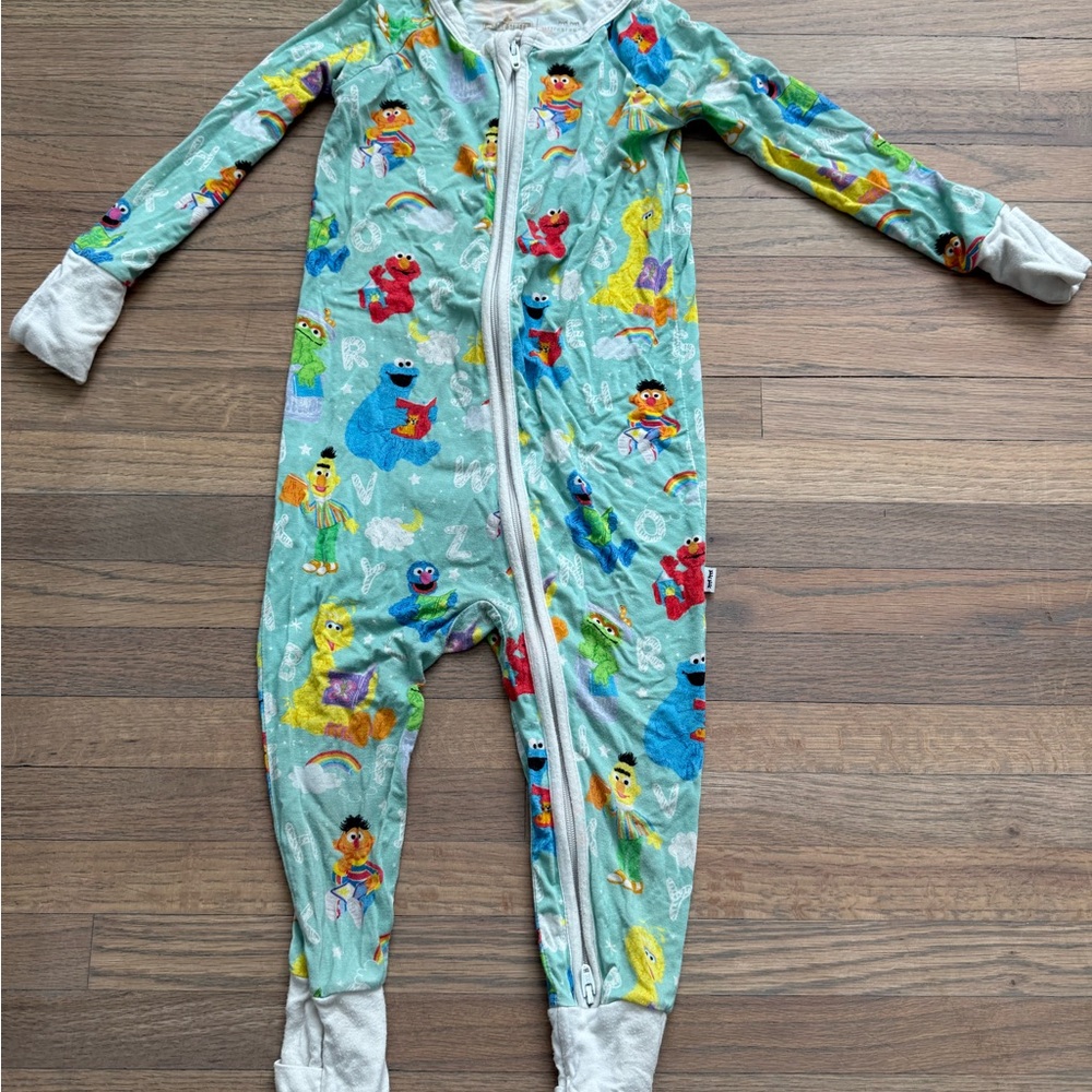 Little Sleepies Sesame Street One Piece zippy